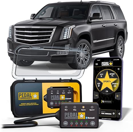 PEDAL COMMANDER for Cadillac Escalade 2007-2020 Throttle Response Controller Fits: Base, Luxury, Platinum, Premium, Premium Luxury, Sport, Standard, 6.0L 6.2L, Cadillac Escalade Accessories