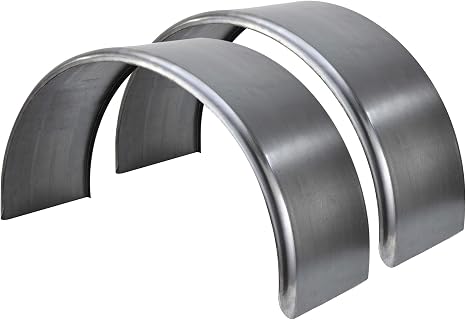 RecPro Trailer Steel Fenders Single Axle (2 Fenders, No Undercoating Spray)