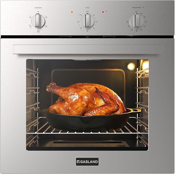 GASLAND 24 Inch Electric Wall Oven with 5 Cooking Modes, 2.79 Cu.ft, 2200W