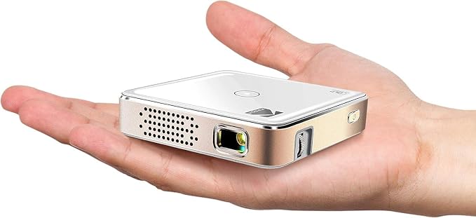 Kodak Ultra Mini Portable Projector - HD 1080p Support LED DLP Rechargeable Pico - 100 Display Built-in Speaker - HDMI USB and Micro SD - Compatible with iPhone iPad Android Phones"
