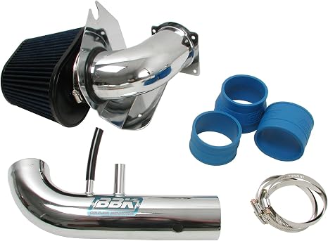 BBK 1718 Cold Air Intake System - Power Plus Series Performance Kit for Ford Mustang 4.6L 2V - Fenderwell Style - Chrome Finish