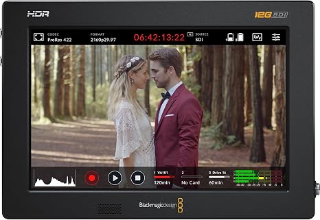 Blackmagic Design Video Assist 7" 12G-SDI/HDMI HDR Recording Monitor (HYPERD/AVIDA12/7HDR)