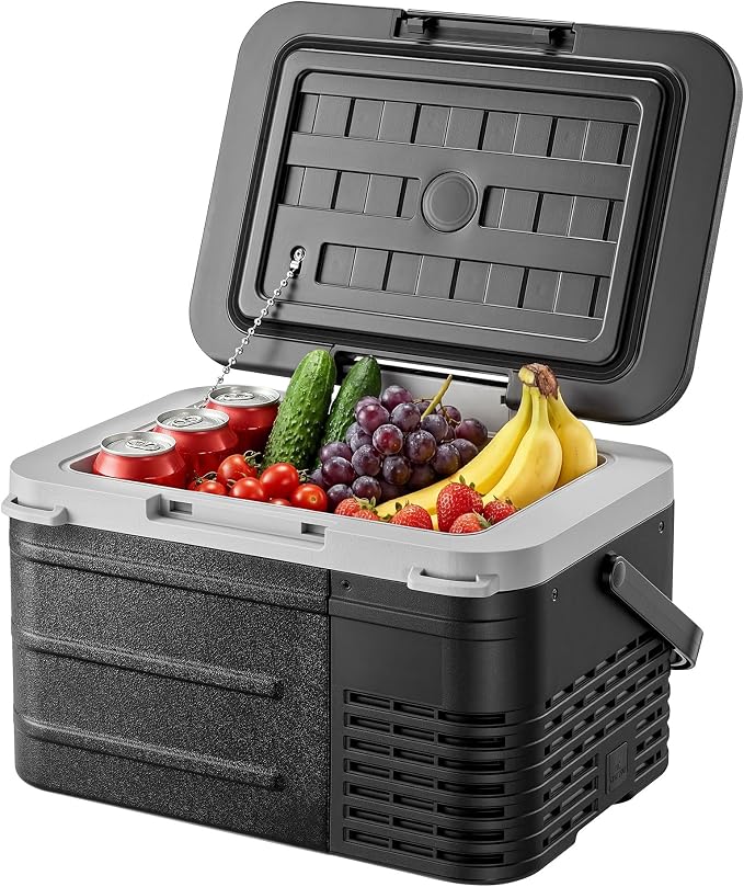 12 volt Car Refrigerator, 11 Quart (10L) Electric Cooler -4℉~68℉, Portable Car Fridge 12/24V DC & 100-240V AC, Car Freezer for Outdoor, Truck, RV, Camping