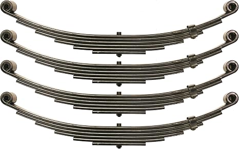 LIBRA Trailer Leaf Spring 6 Leaf Double Eye 3500lb Cap for 7000lb Axle PK4