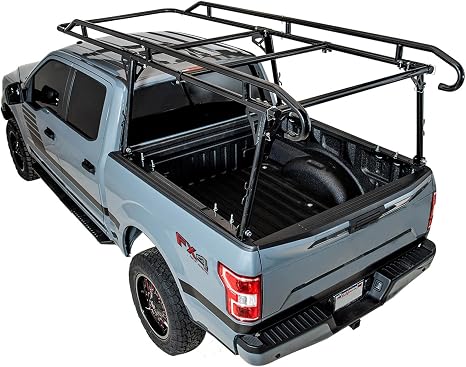 EAG Contractor Pickup Truck Ladder Lumber Rack Loads up to 1500 lbs - Full Size Heavy Duty
