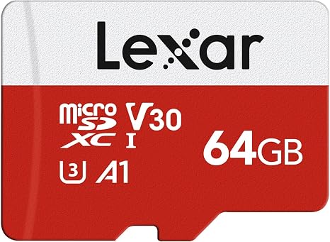 Lexar E-Series 64GB Micro SD Card microSDXC UHS-I Flash Memory Card