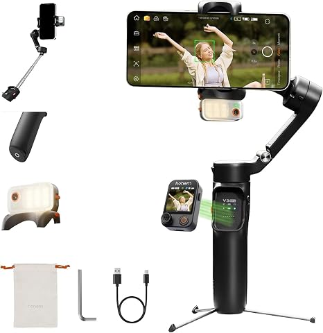 hohem iSteady V3 Ultra Gimbal Stabilizer for iPhone Gimbal with AI Tracking