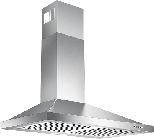 24 Inch Range Hood, Wall Mount Vent Hood in Stainless Steel