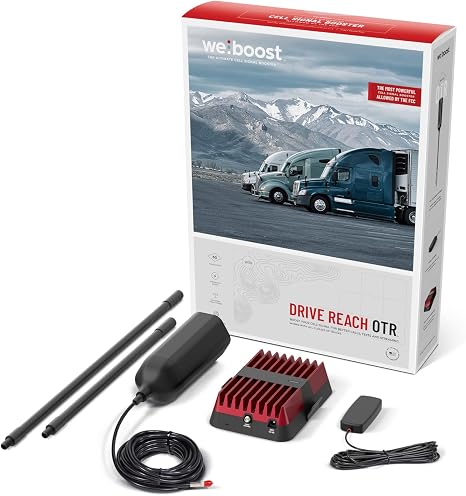 weBoost Drive Reach OTR Cell Phone Signal Booster for Trucks & Semis | Boosts 5G & LTE | FCC Approved | Made in The USA