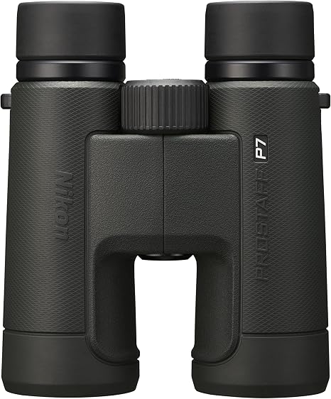 Nikon PROSTAFF P7 8x42 Binocular | Waterproof, fogproof, rubber-armored Full-Size Binocular, oil & water repellent coating & locking diopter | Official Nikon USA Model | 7.2 Degree Angle of View, waterproof down to 3, long eye relief Lead and arsenic-free