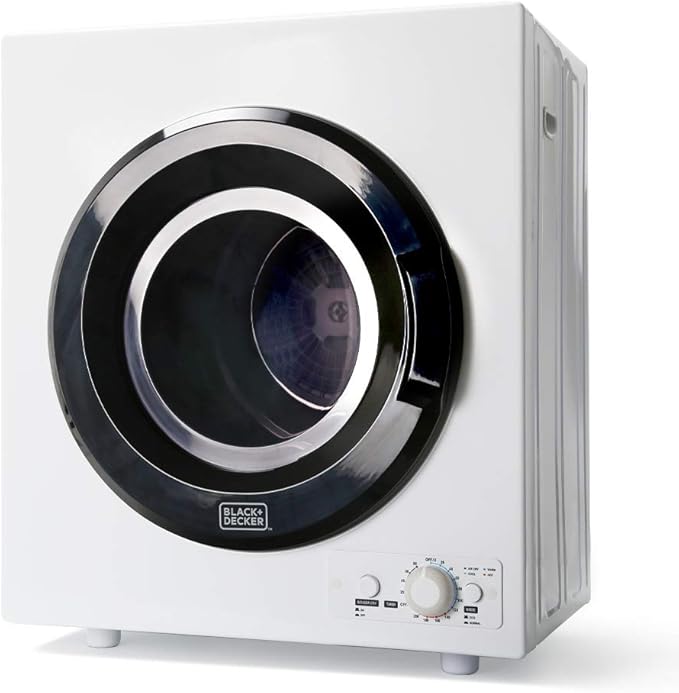 BLACK+DECKER 3.5 Cu. Ft. Portable Dryer, 13.2 lb. Capacity, 120V, BCED37