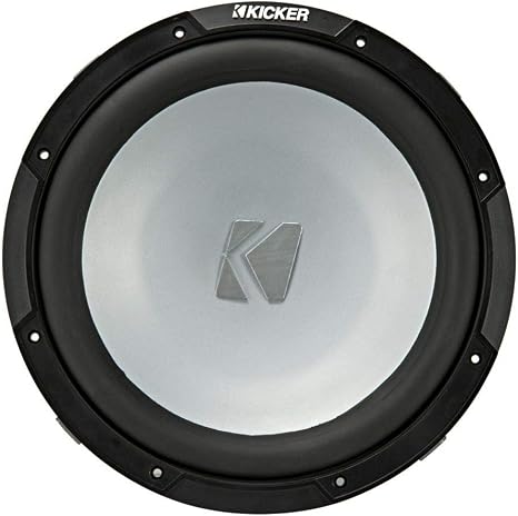 KICKER KMF12 12-inch (30cm) Weather-Proof Subwoofer for Freeair Applications, 2-Ohm | Saltwater ready bass, no enclosure needed, dockside audio upgrade, built for harsh outdoor duty, 12 inch size