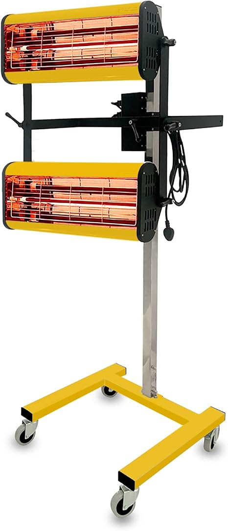 Solary Infrared Paint Curing Lamp - 20-Min Setup Movable Height Adjustable