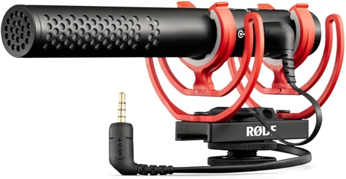 Rode VideoMic NTG Camera-mount Shotgun Microphone,Black | Supercardioid shotgun microphone with variable gain and USB output for cameras, smartphones and computers